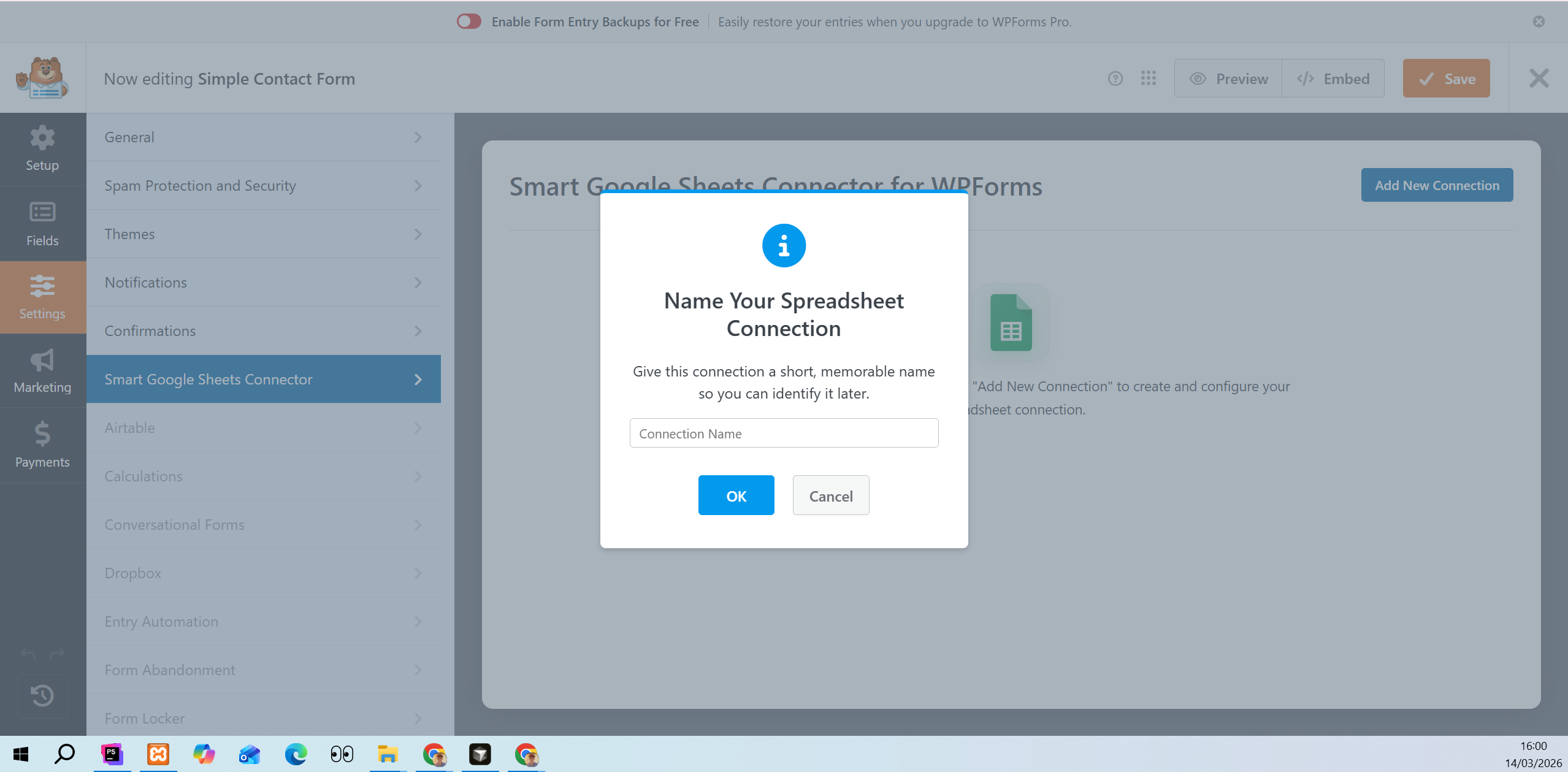 Add new connection